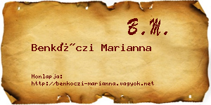 Benkóczi Marianna névjegykártya